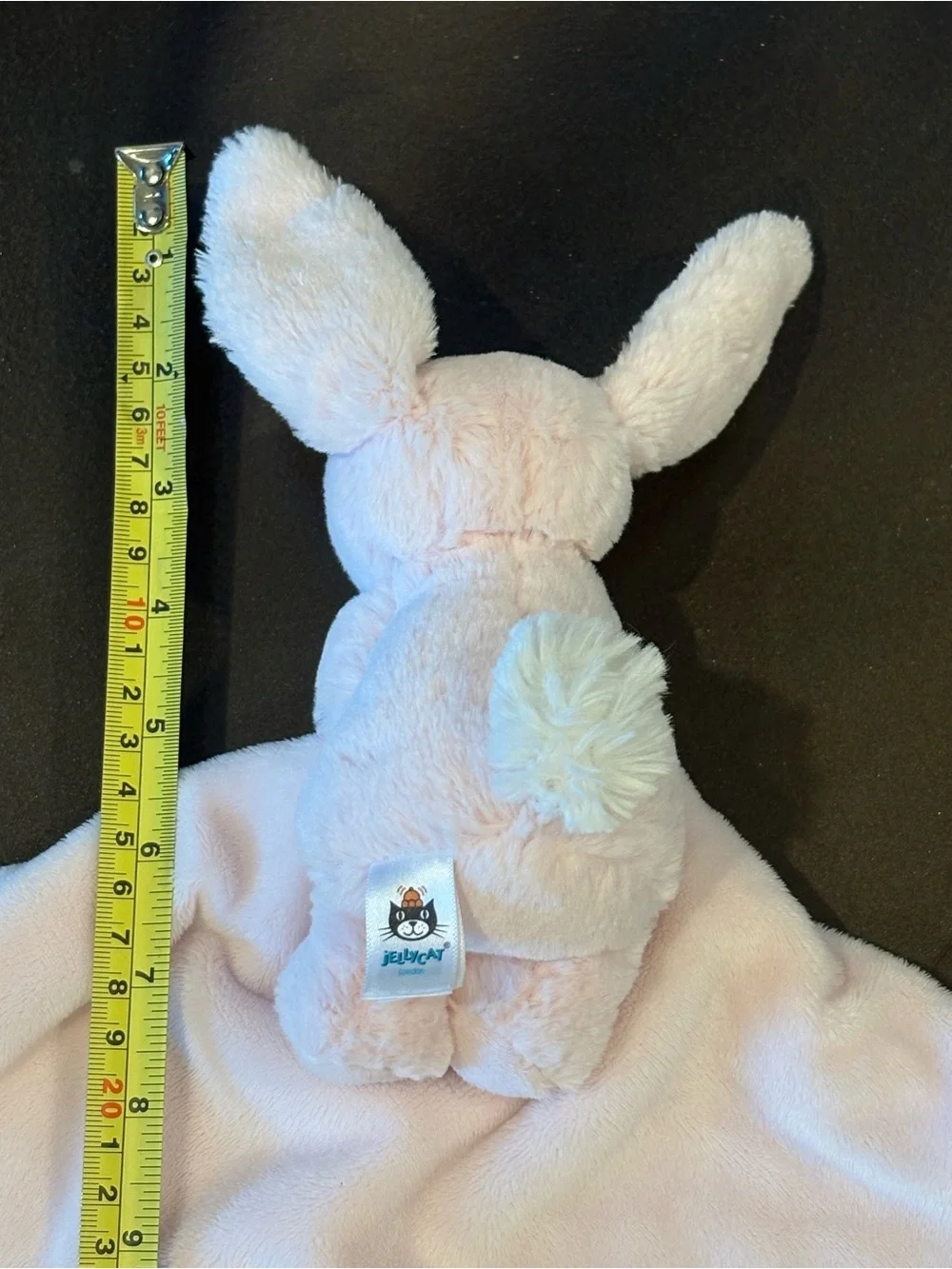 JellyCat Baby Bashful Bunny Lovey Pink Soother Security Blanket Rabbit Plush Toy - Picture 9 of 10
